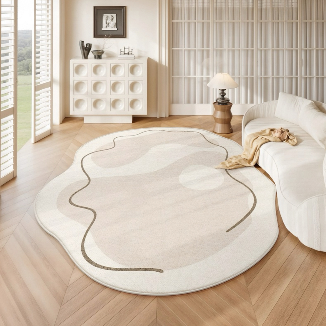 CURLFERN Modern Curved Floor Rug - Cassa Haus Singapore