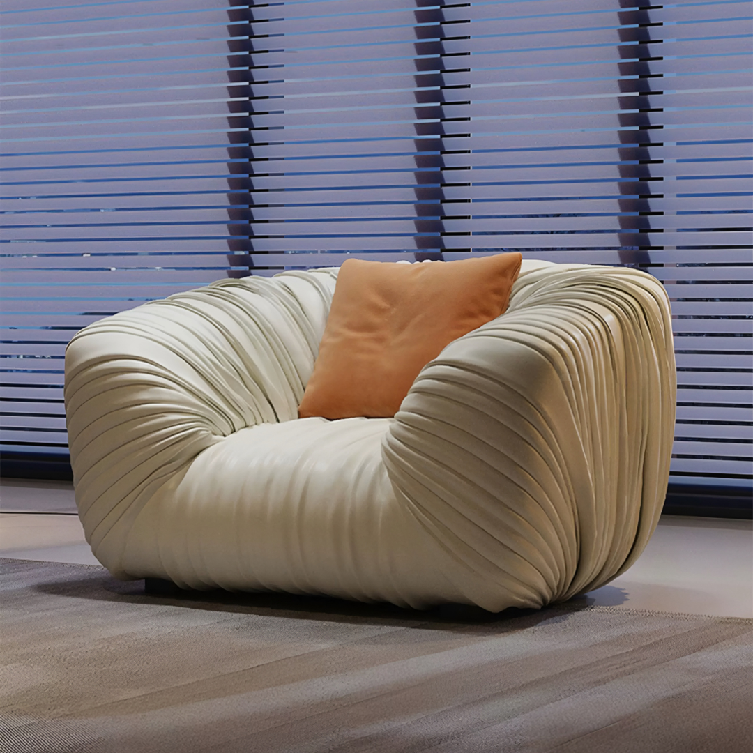 PINEBADGER Modern Leather Sofa