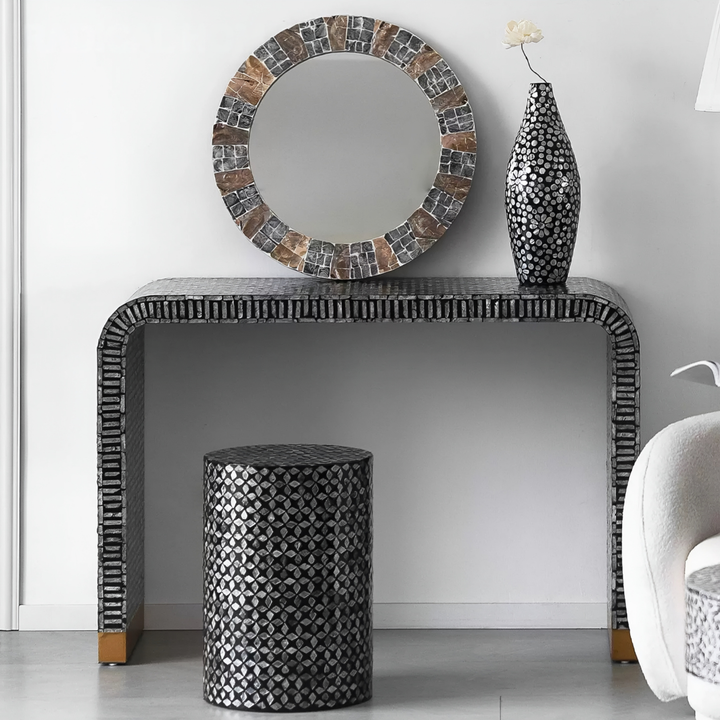 PERLORA Mediterranean Pearl Console Table