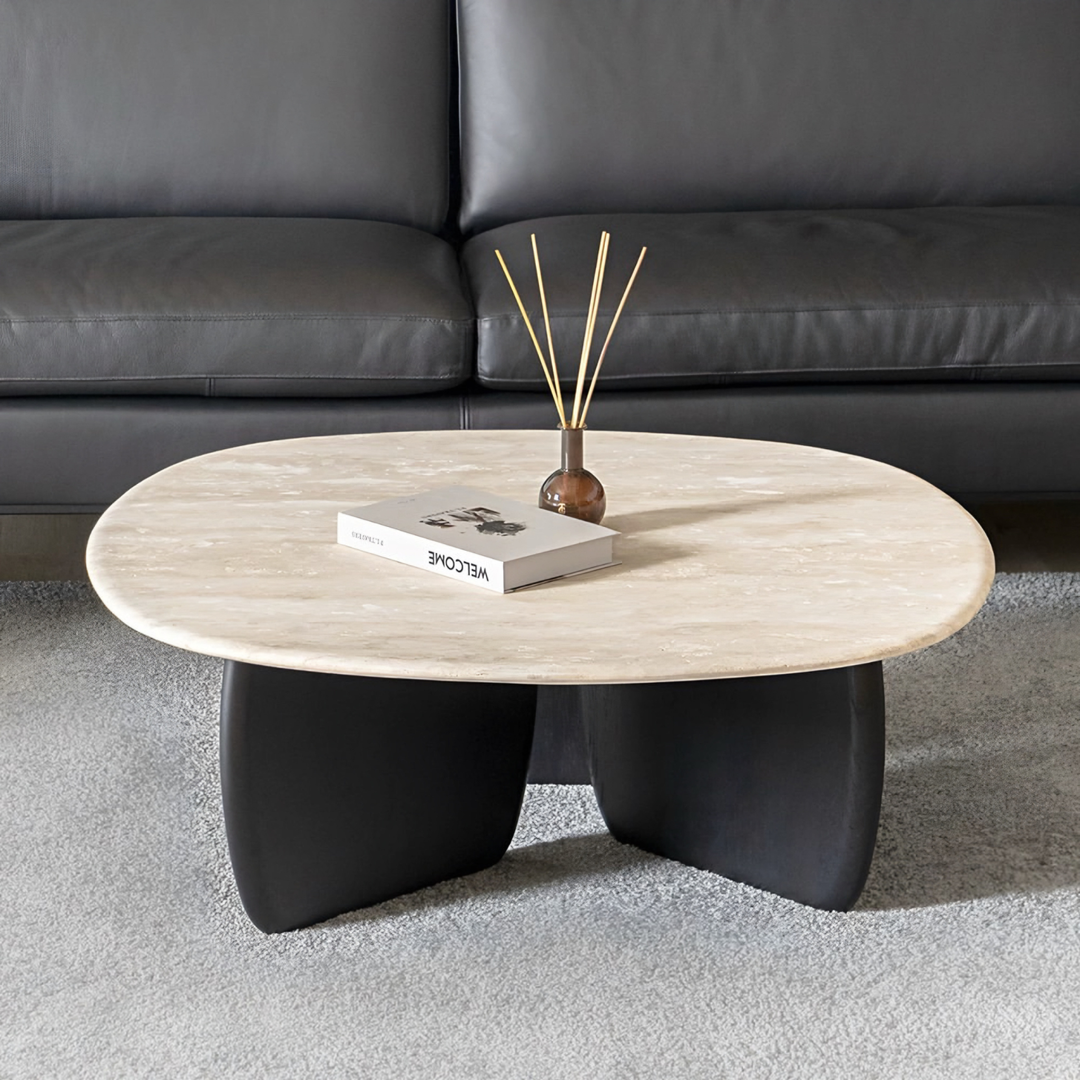 NERANO Wabi Sabi Travertine Coffee Table