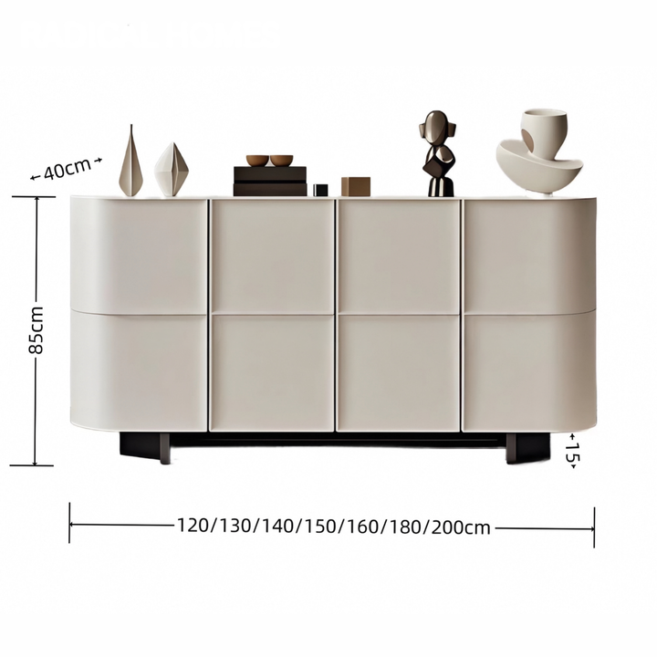 RADIENNE Modern Curved Sideboard