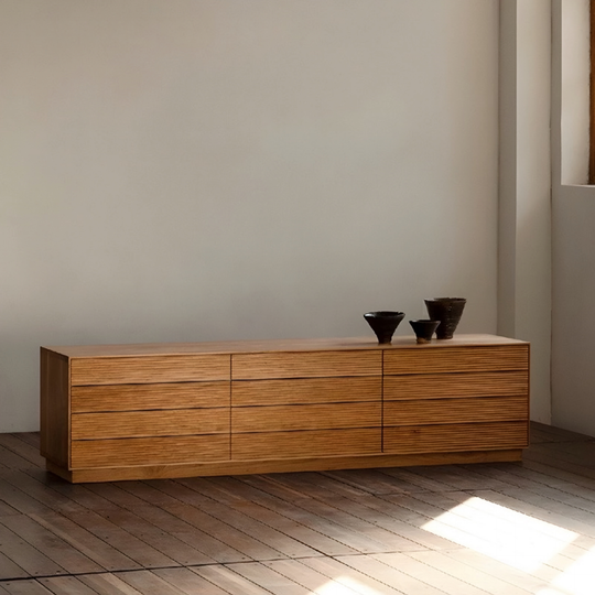 HANAMI Modern Solid Wood TV Console - Cassa Haus Singapore
