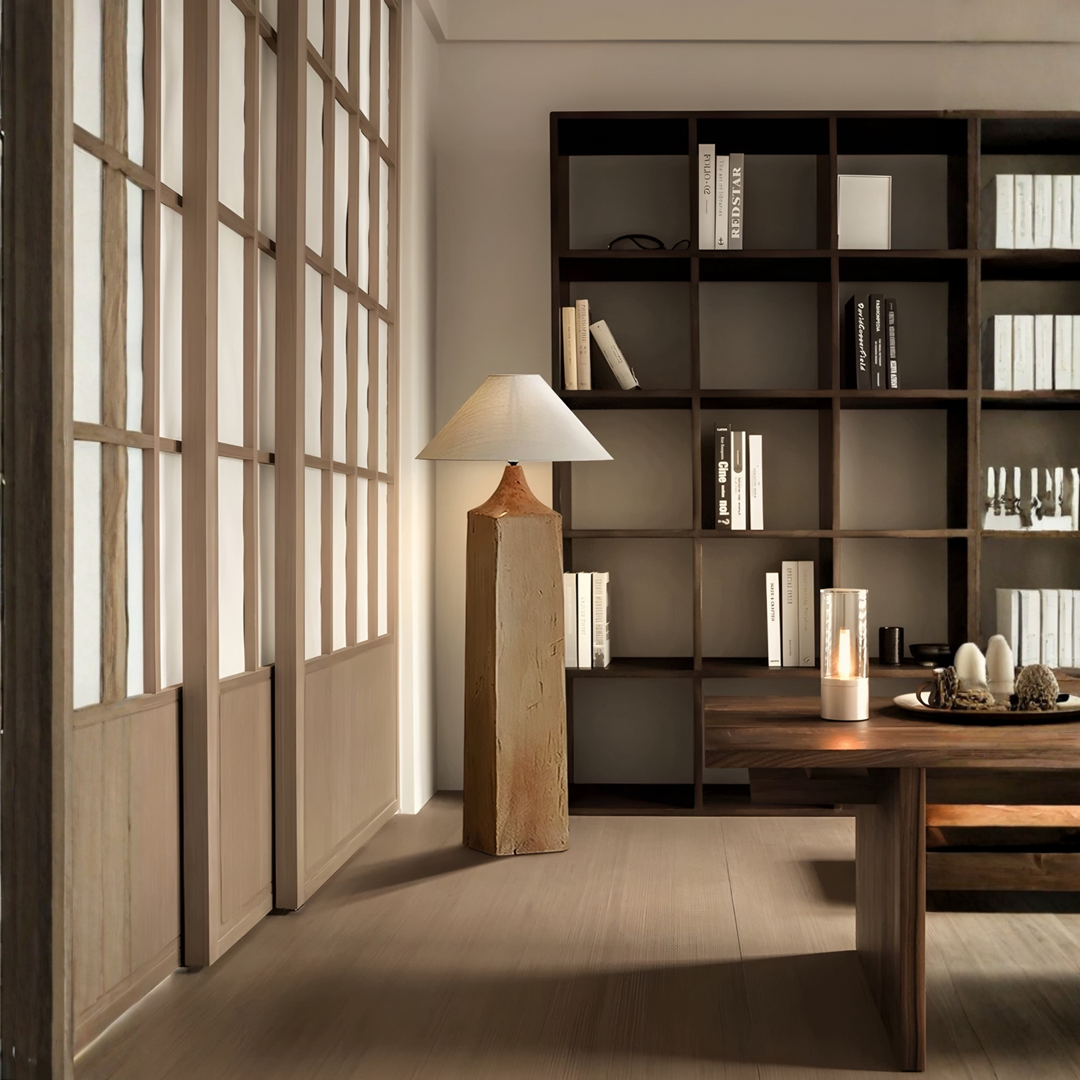 GRENVILLE Modern Solid Wood Floor & Table Lamp - Cassa Haus Singapore