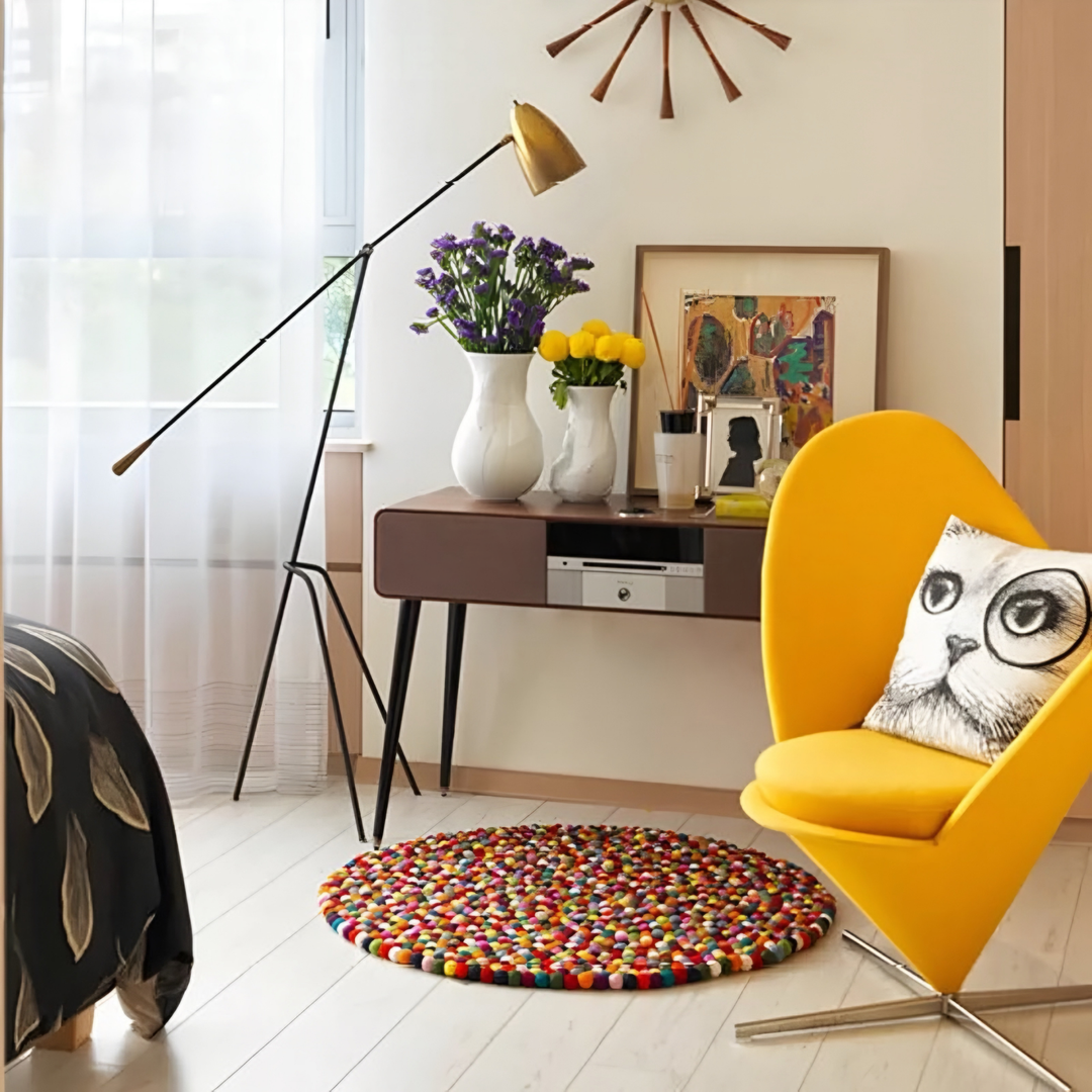 FELTFOX Eclectic Wool Runner Rug