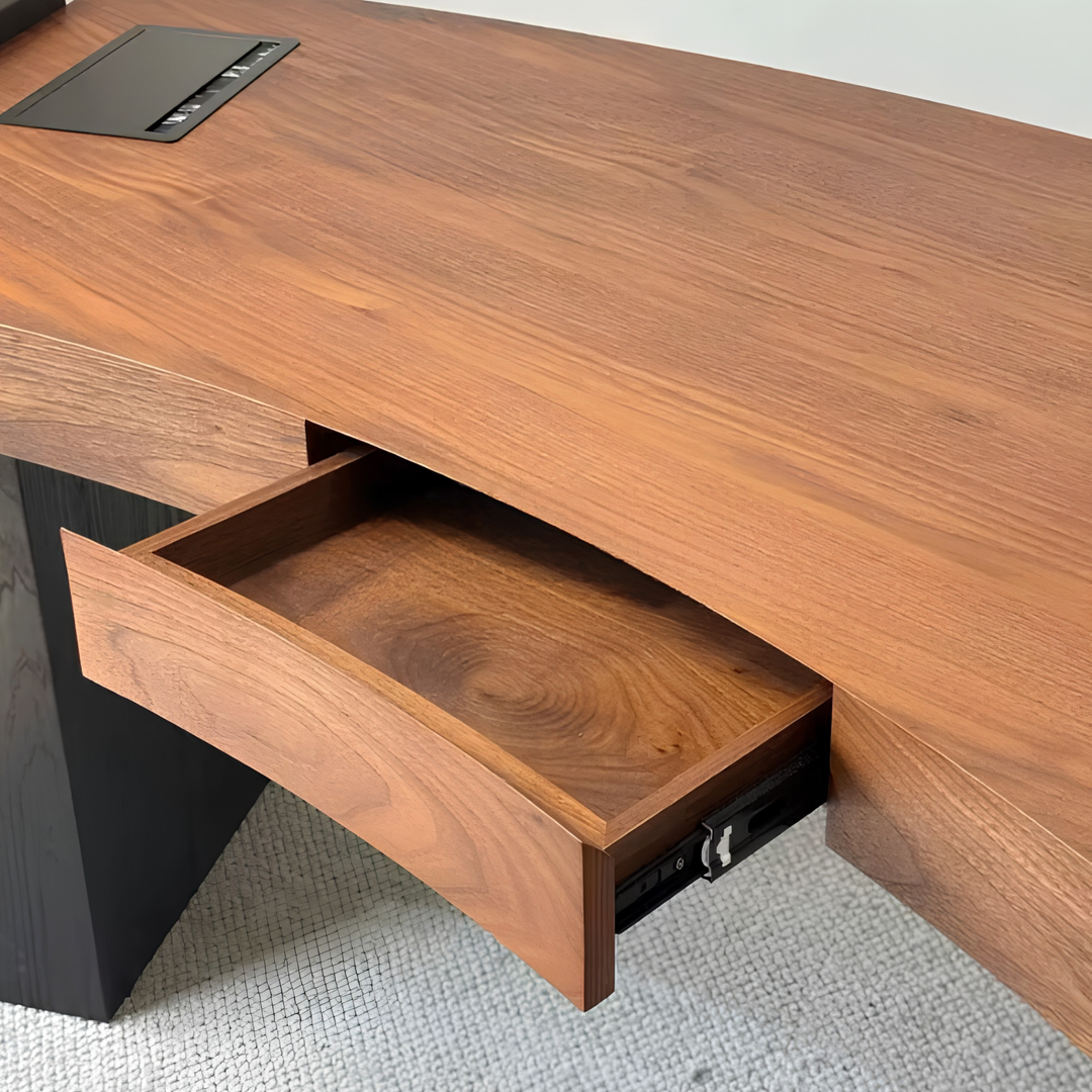 ELLSWORTH Modern Solid Wood Study Table - Cassa Haus Singapore