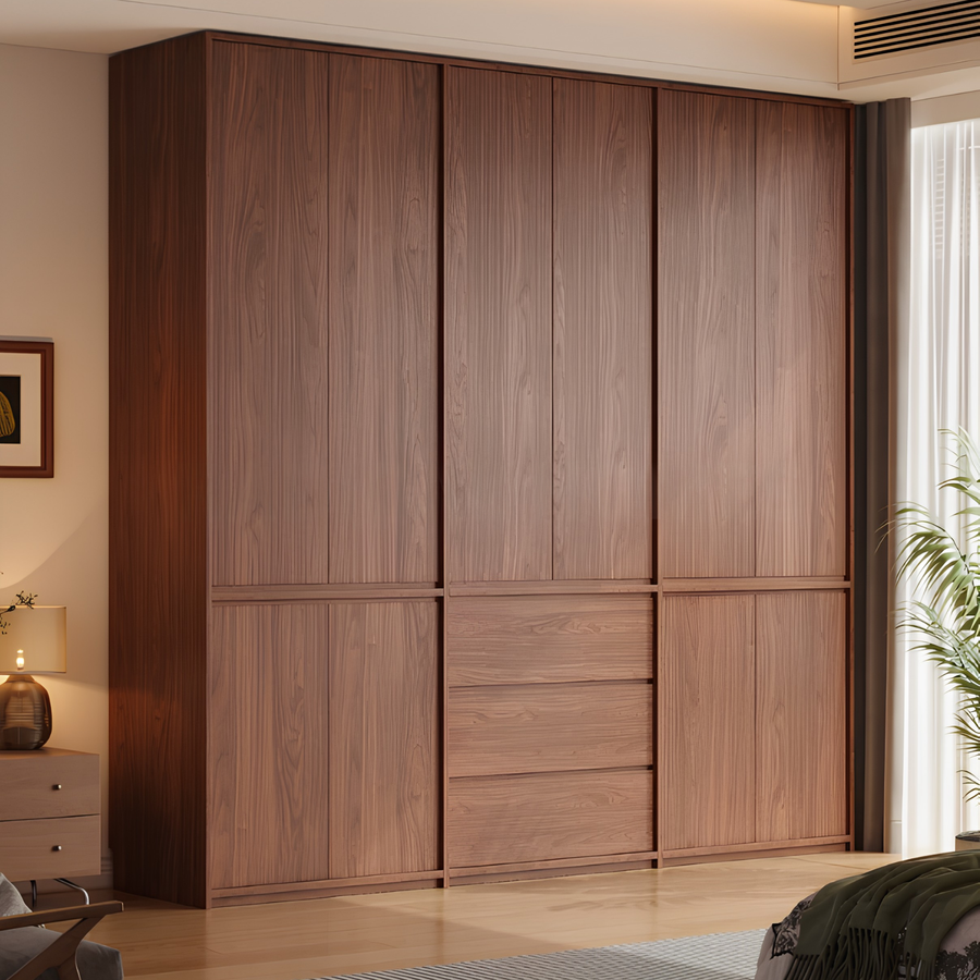 KIRVEX Modern Solid Wood Wardrobe - Cassa Haus Singapore