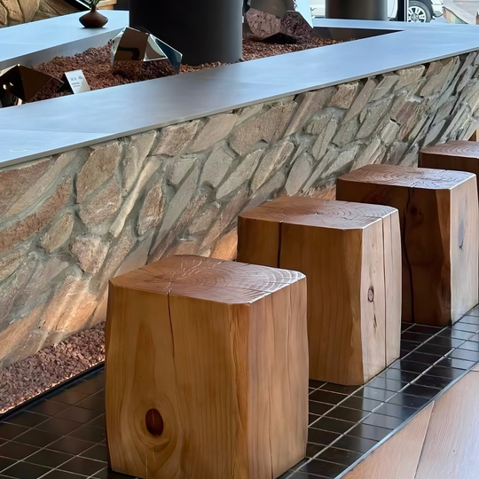 ELVAN Modern Solid Wood Side Table - Cassa Haus Singapore