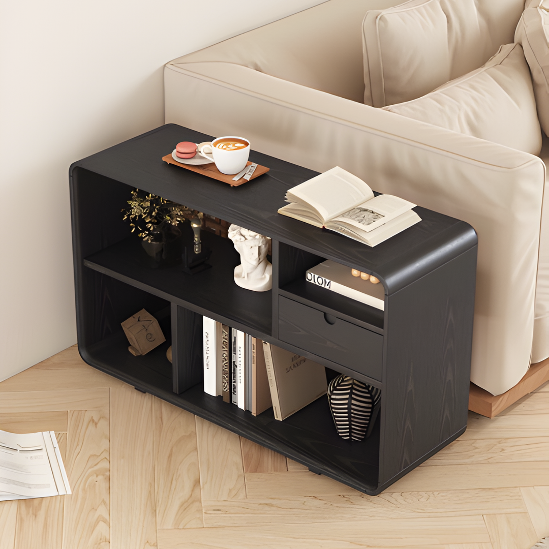RENZO Solid Ash Wood Side Table