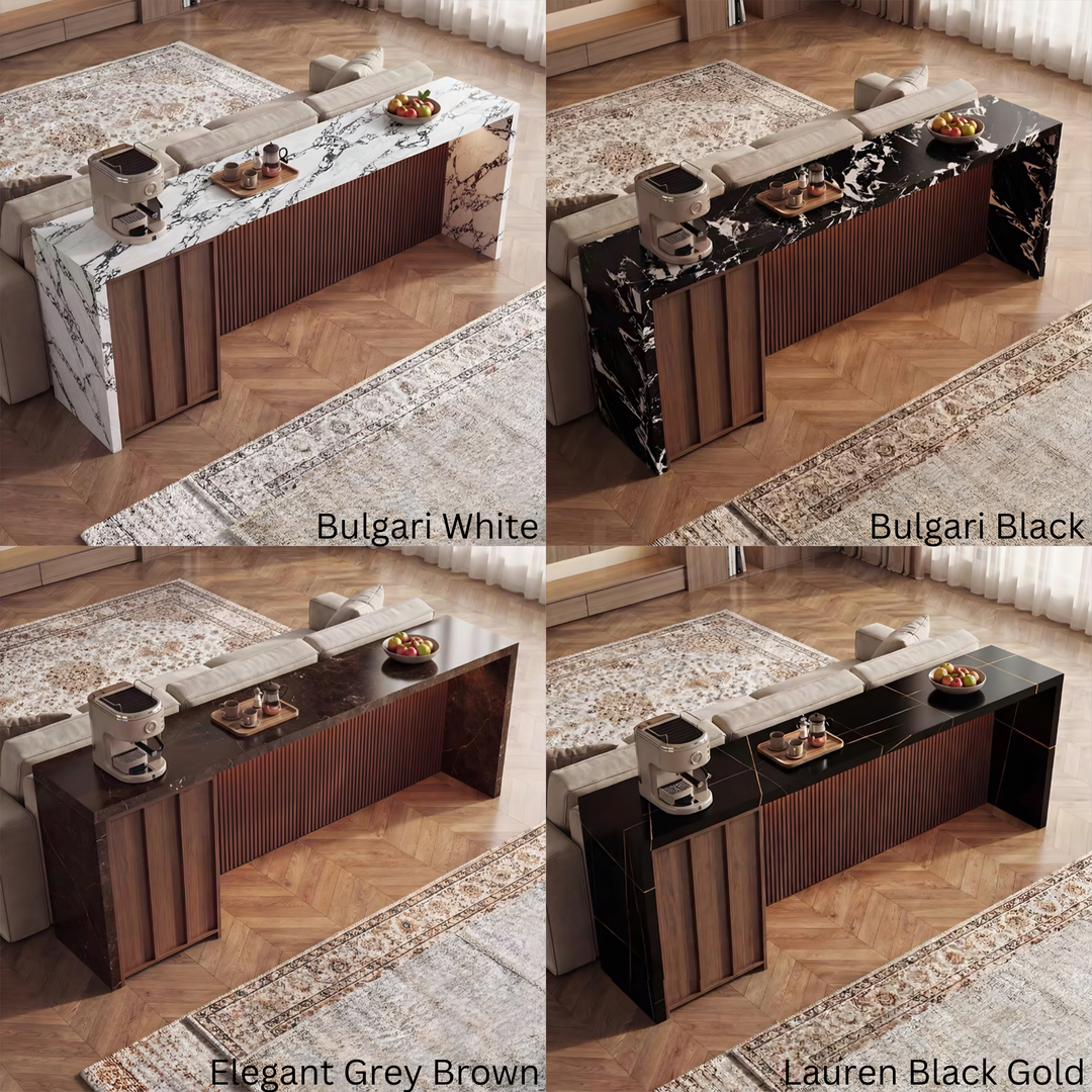 STRATIQ Modern Sintered Stone Bar Table Sideboard - Cassa Haus Singapore