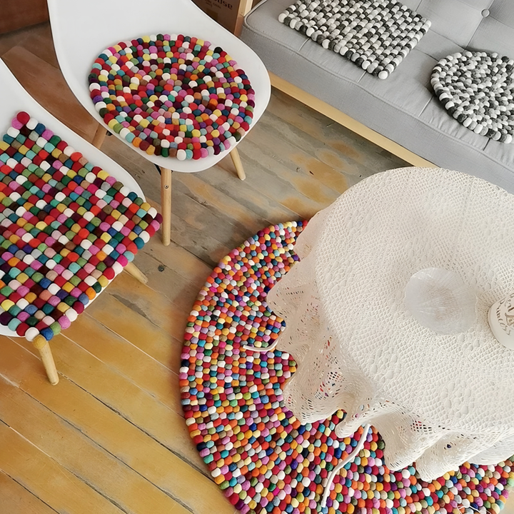 FELTFOX Eclectic Wool Runner Rug