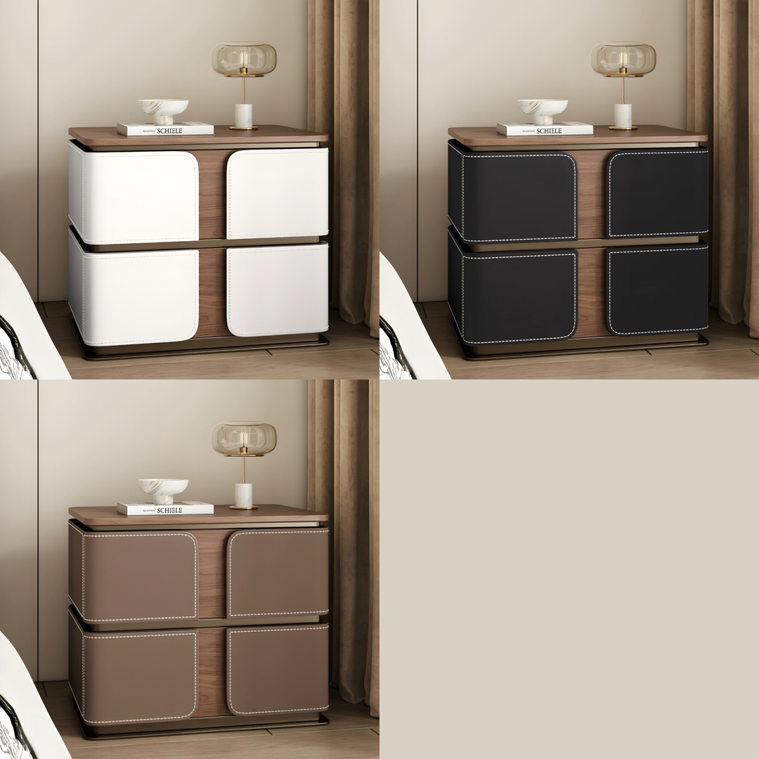 MYROSA Modern Bedside Storage Table