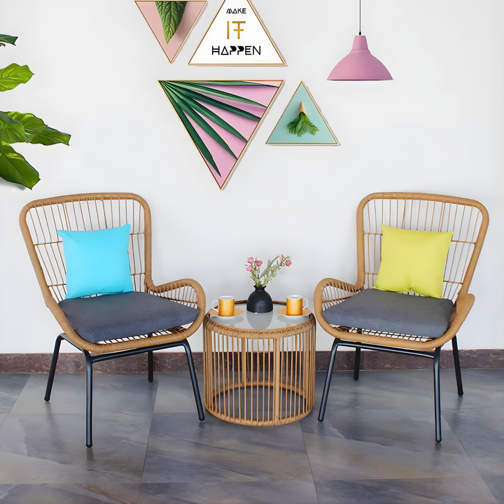 QAVRION Rattan Outdoor Table And Chairs