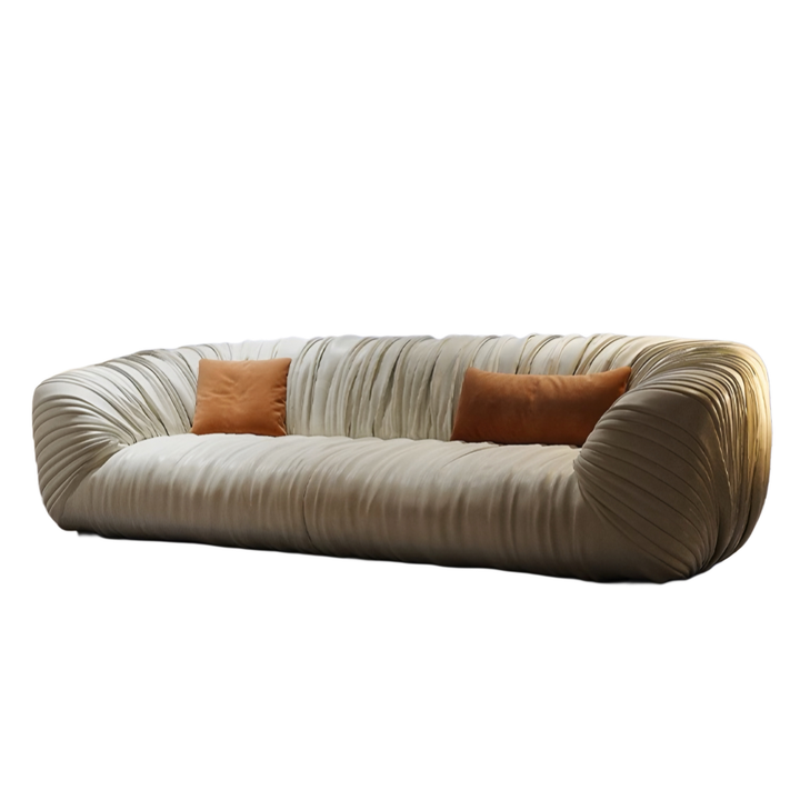 PINEBADGER Modern Leather Sofa