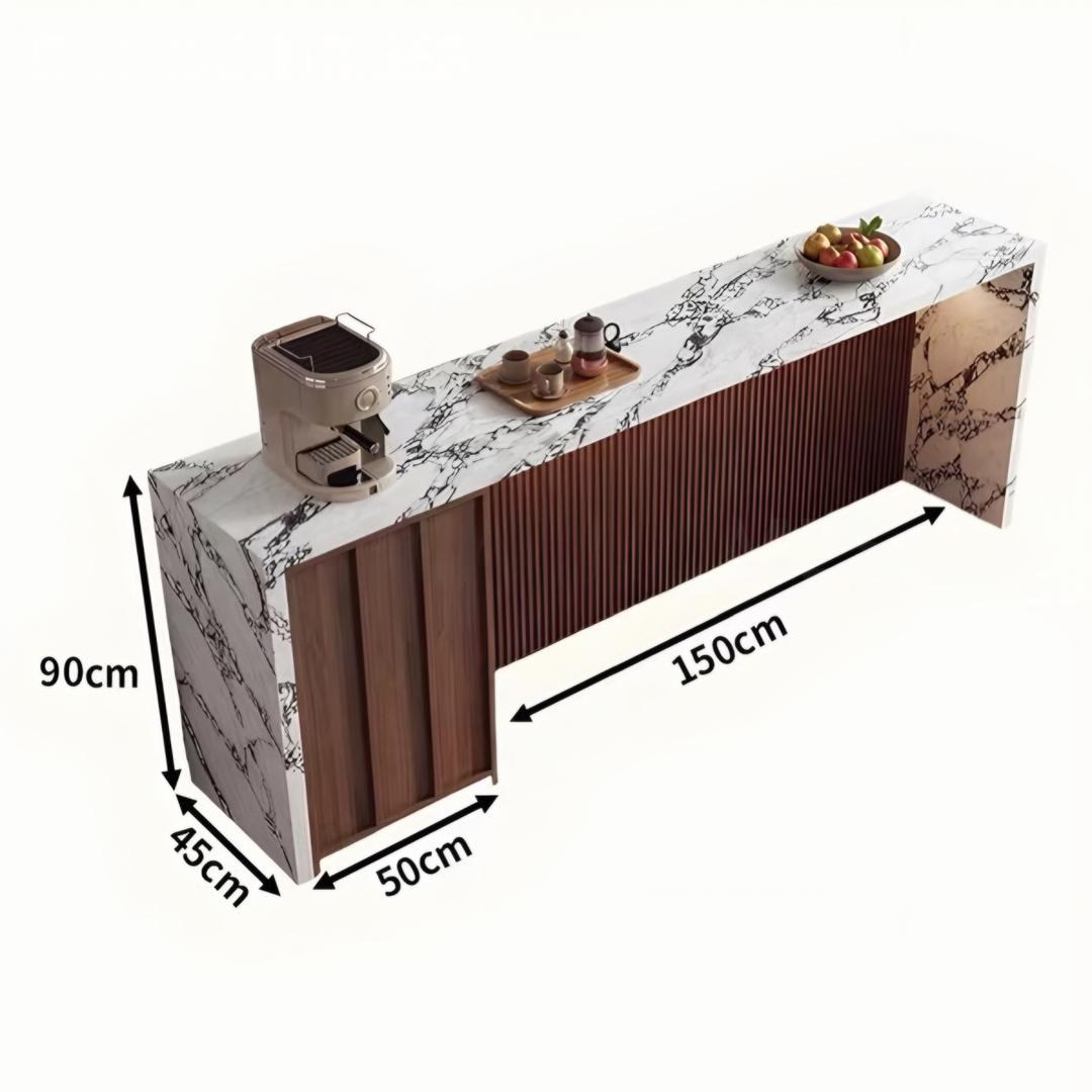 STRATIQ Modern Sintered Stone Bar Table Sideboard - Cassa Haus Singapore