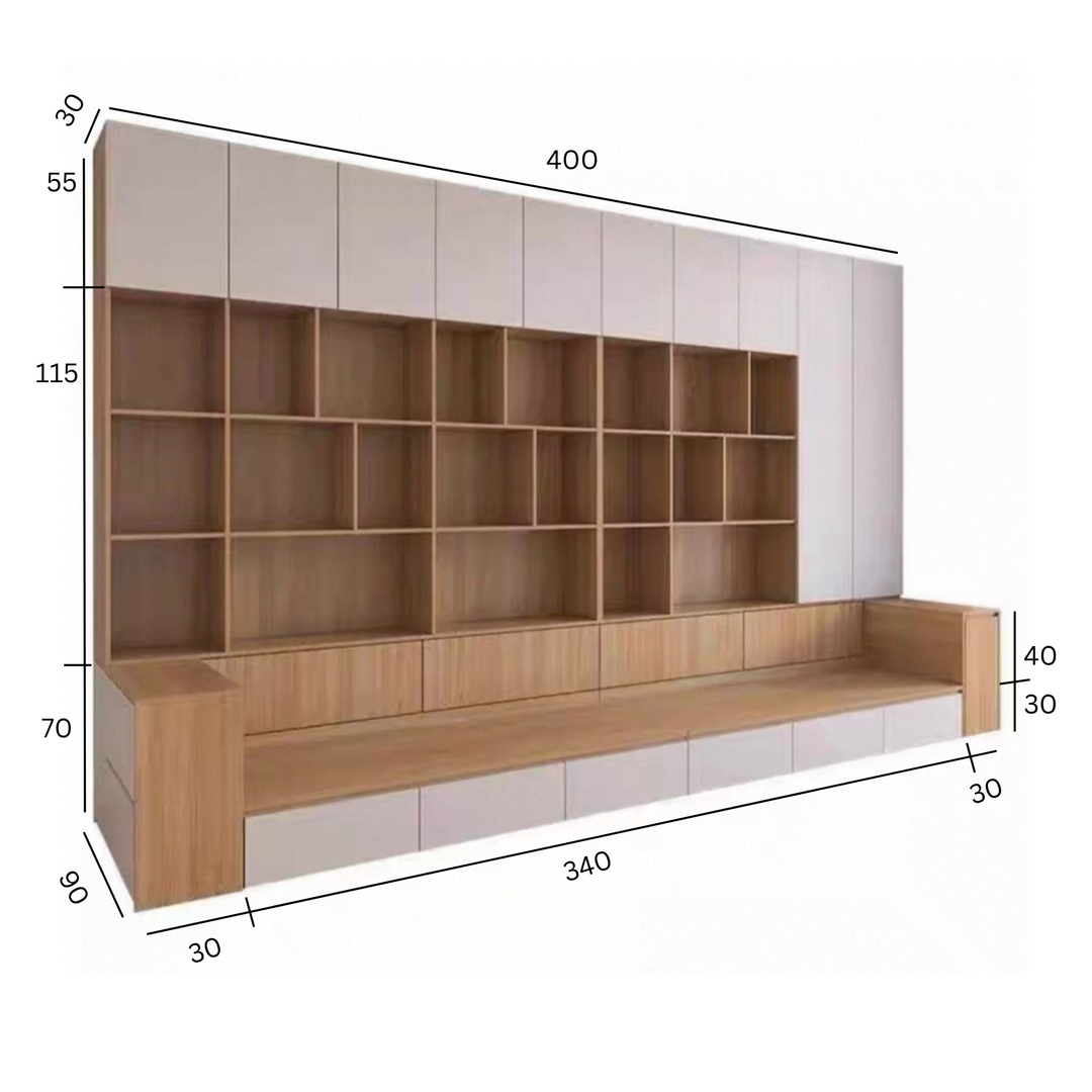 ARDEN Modern Cabinet & Ottoman - Cassa Haus Singapore