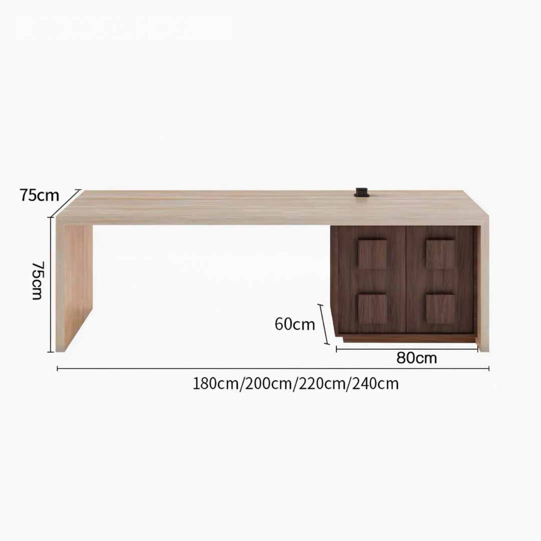 EARTHLINE Modern Travertine Dining Table Island