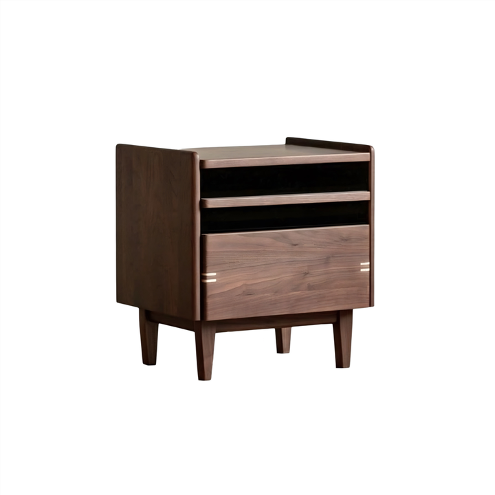 SELVEN Modern Solid Wood Bedside Table