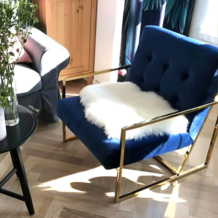 TAVRIQ Modern Velvet Armchair