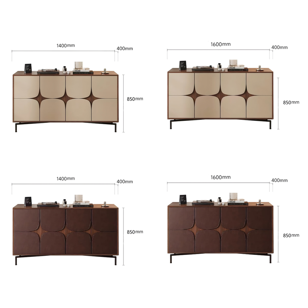 VALSERO Modern Saddle Leather Sideboard - Cassa Haus Singapore