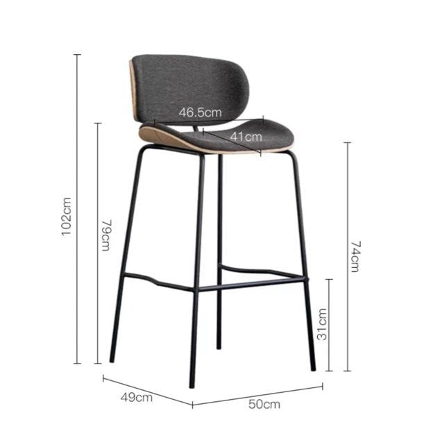 KEZZO Modern Bar Stool - Radical Homes Singapore