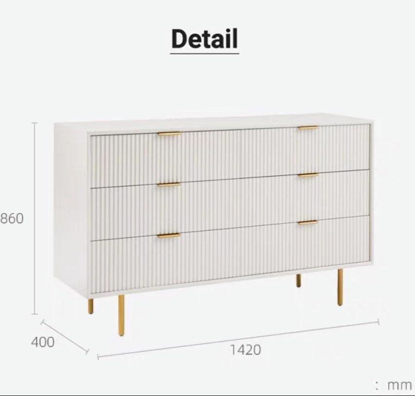 MICHEL Modern Fluted Sideboard - Radical Homes Singapore