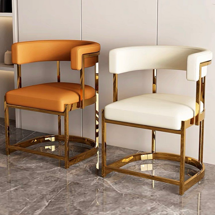 ESTRIVO Modern Leather Dining Chair - Cassa Haus Singapore