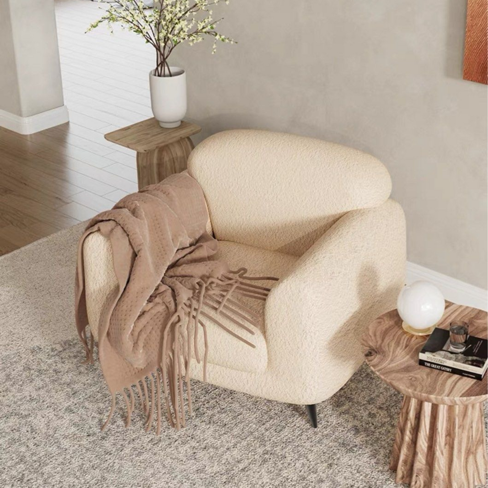 JACK Modern Boucle Armchair - Radical Homes Singapore