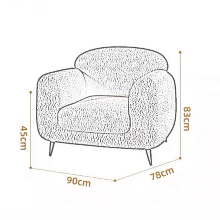 JACK Modern Boucle Armchair - Radical Homes Singapore