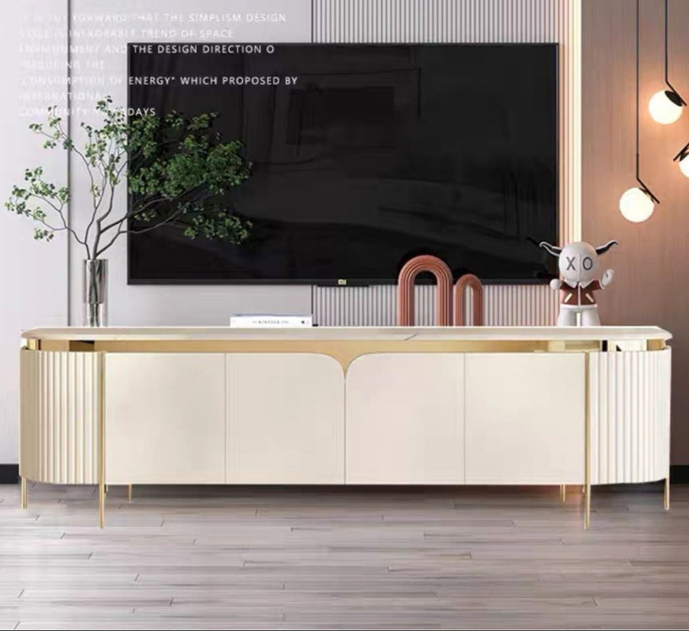 KALLIN Modern Sintered Stone TV Console - Radical Homes Singapore