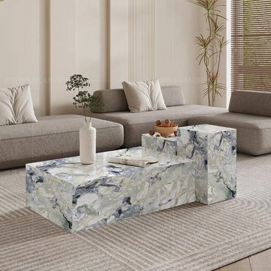 VELCARA Modern Marble Coffee Table - Cassa Haus Singapore