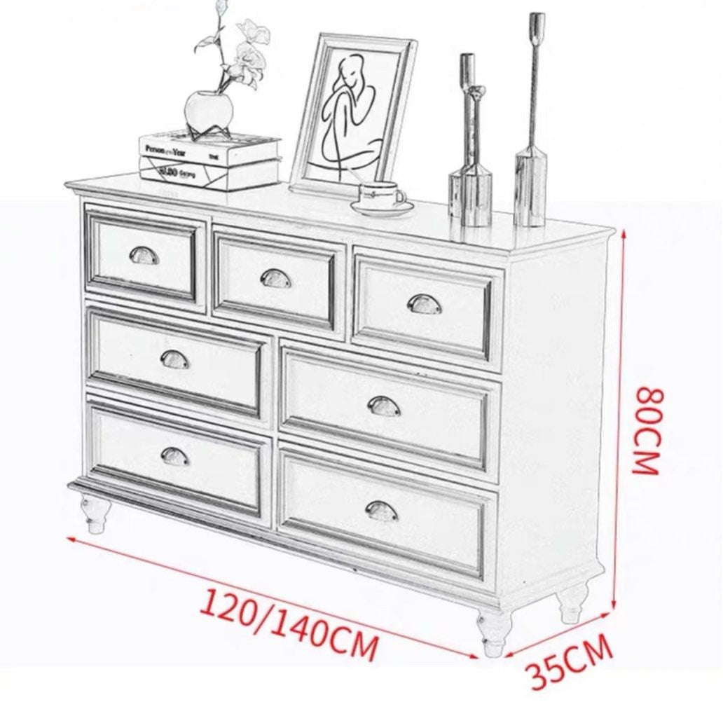 MIGUEL Victorian Chest Of Drawers - Radical Homes Singapore