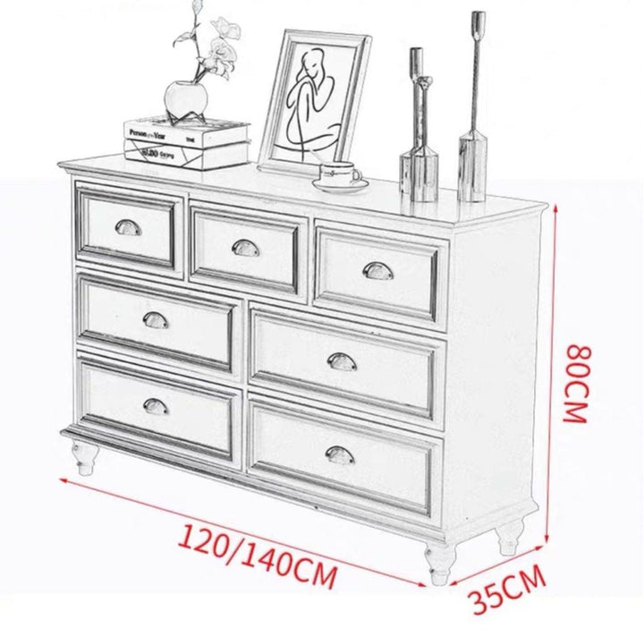 MIGUEL Victorian Chest Of Drawers - Radical Homes Singapore