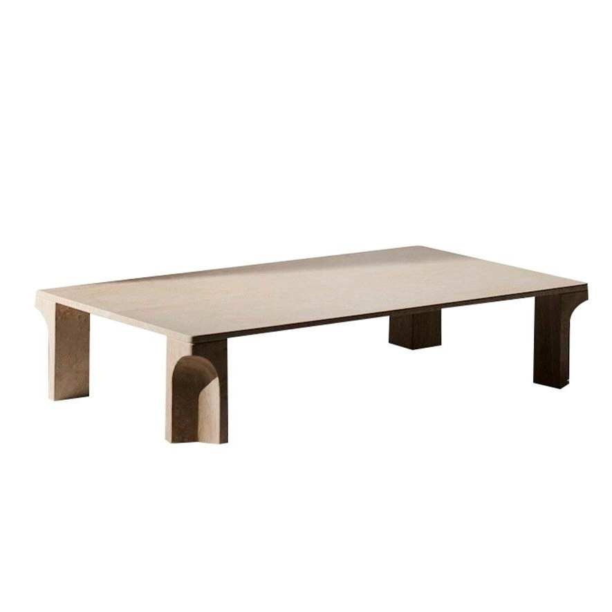 PRITCHARD Modern Travertine Coffee Table - Radical Homes Singapore