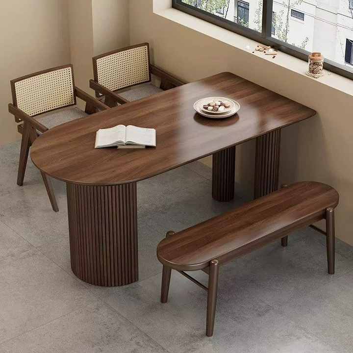 KEIRA Modern Solid Wood Dining Table - Radical Homes Singapore