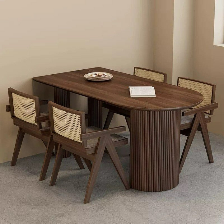 KEIRA Modern Solid Wood Dining Table - Radical Homes Singapore