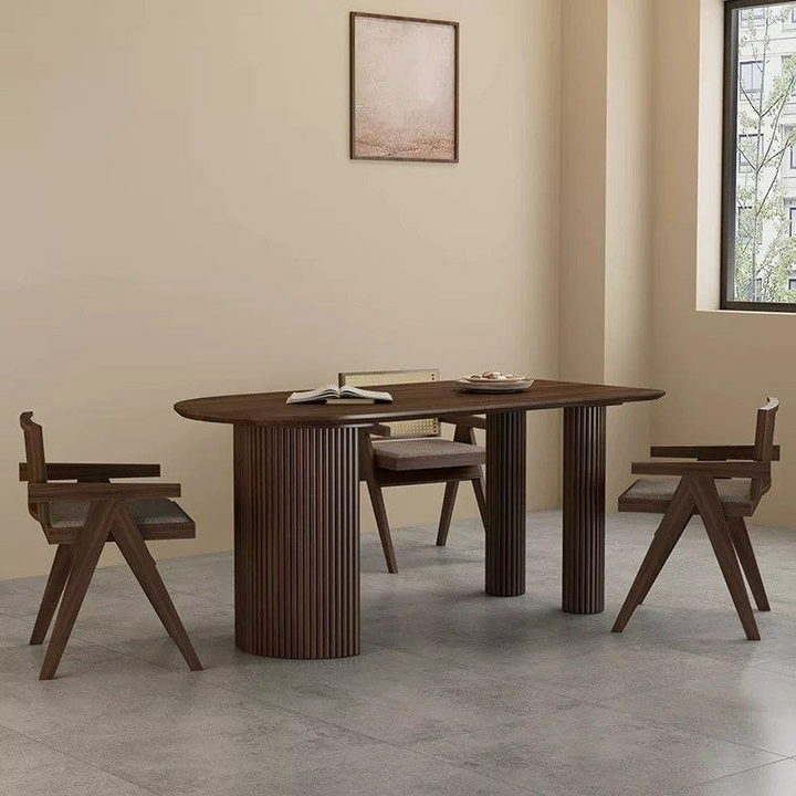 KEIRA Modern Solid Wood Dining Table - Radical Homes Singapore
