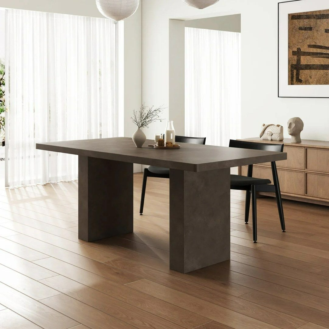 CODY Grey Sintered Stone Dining Table - Radical Homes Singapore