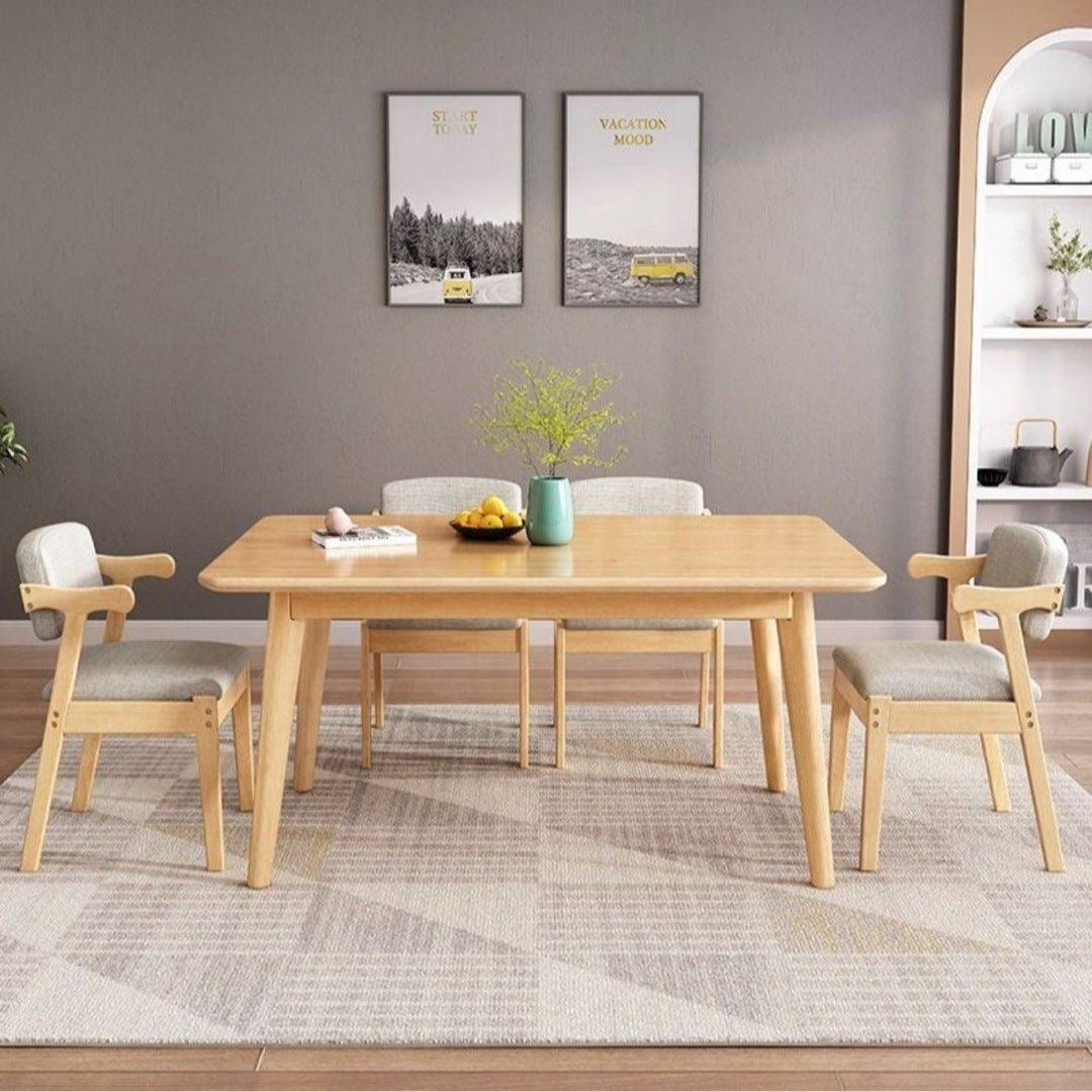 JIMENEZ Modern Dining Table & Chairs Set - Radical Homes Singapore