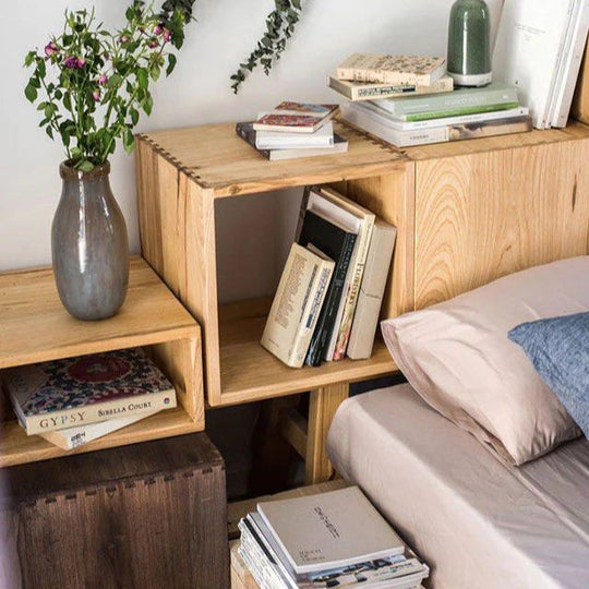 MAVIK Solid Wood Modular Open Storage - Cassa Haus Singapore