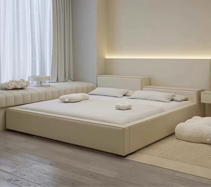 JAEGA Japandi Leather Bedframe - Radical Homes Singapore