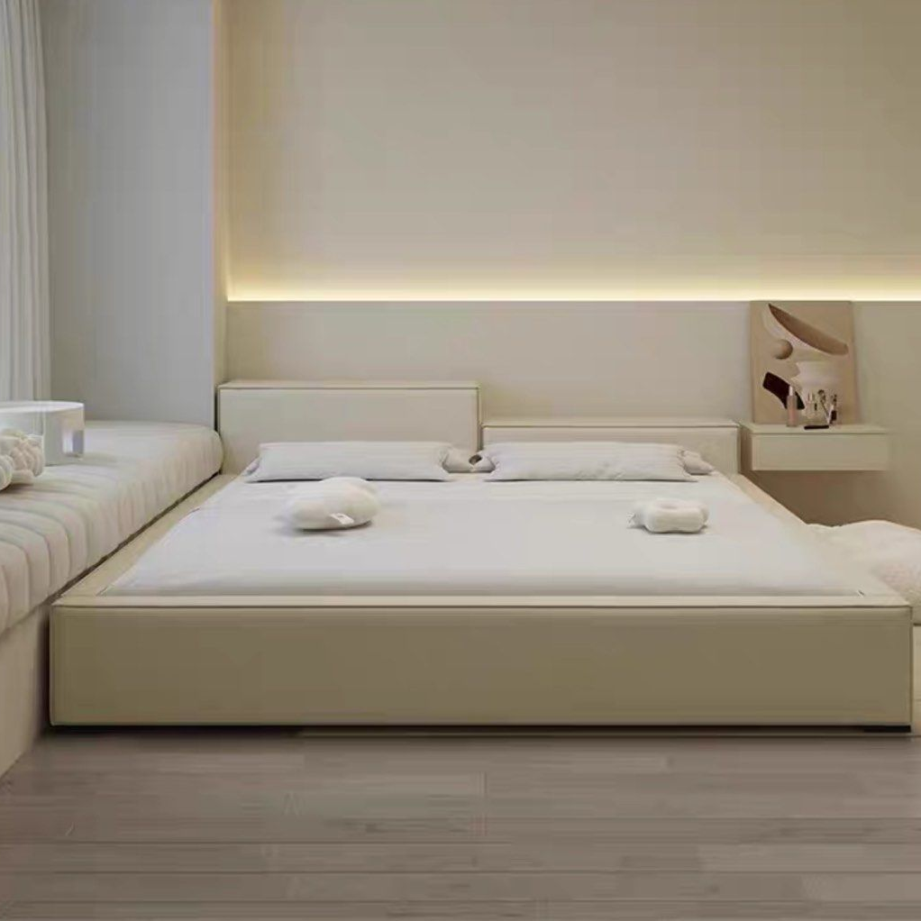 JAEGA Japandi Leather Bedframe - Radical Homes Singapore