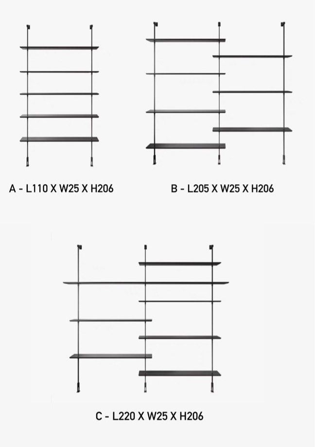 ISADORA Modern Solid Wood Shelf - Radical Homes Singapore