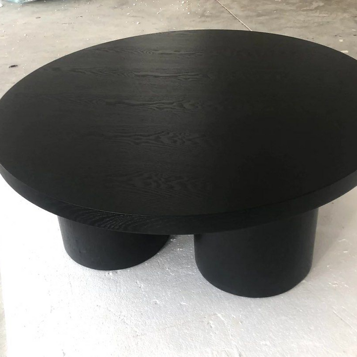 NEISTAT Modern Solid Wood Round Coffee Table - Radical Homes Singapore