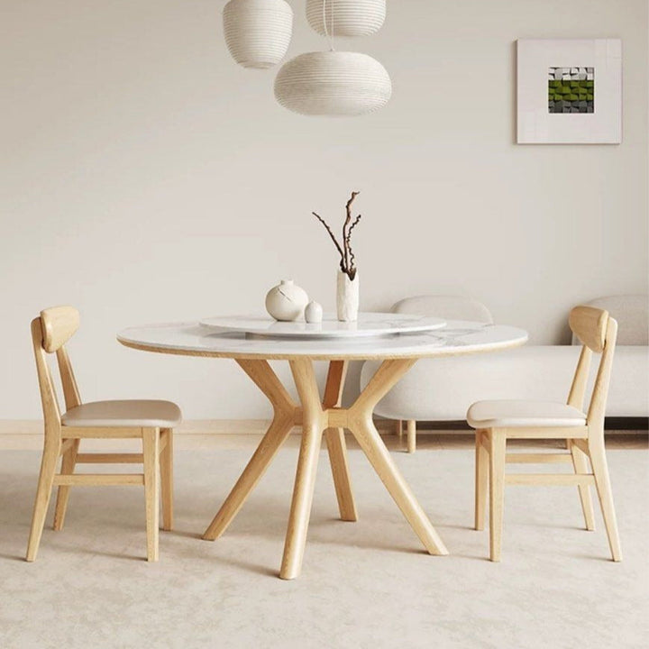 DUCOS Japandi Sintered Stone Dining Table - Radical Homes Singapore