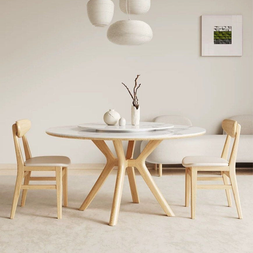 DUCOS Japandi Sintered Stone Dining Table - Radical Homes Singapore