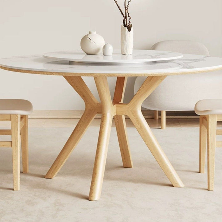 DUCOS Japandi Sintered Stone Dining Table - Radical Homes Singapore