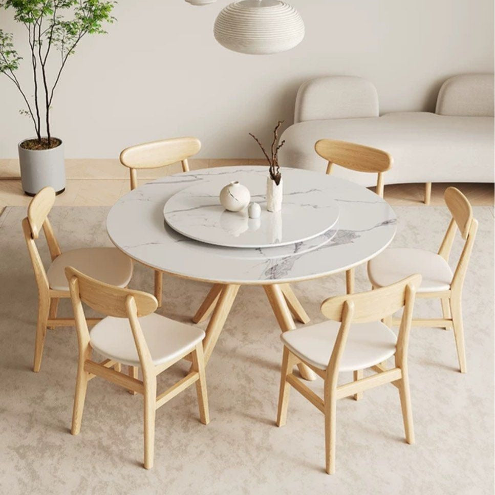 DUCOS Japandi Sintered Stone Dining Table - Radical Homes Singapore