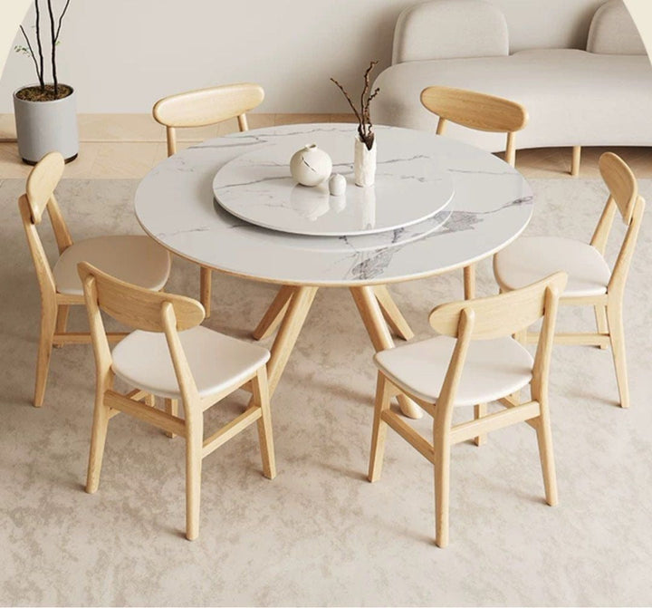 DUCOS Japandi Sintered Stone Dining Table - Radical Homes Singapore