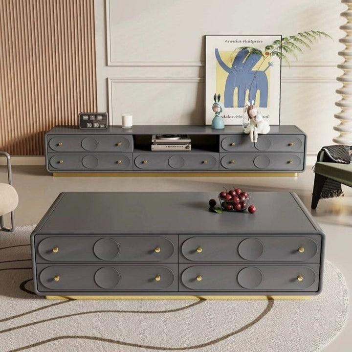 SIVAN Modern TV Console & Coffee Table - Radical Homes Singapore