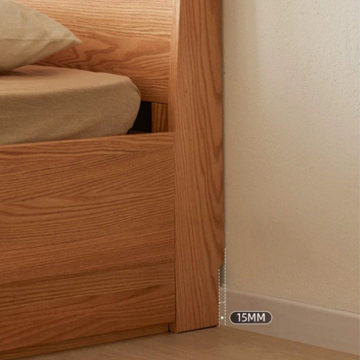 JAUPER Scandinavian Solid Wood Storage Bedframe - Radical Homes Singapore